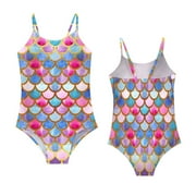 RGDYPKO Girls Sling Scale Mermaid Swimsuit Fashion Bathing Suits Size 4-5 Years